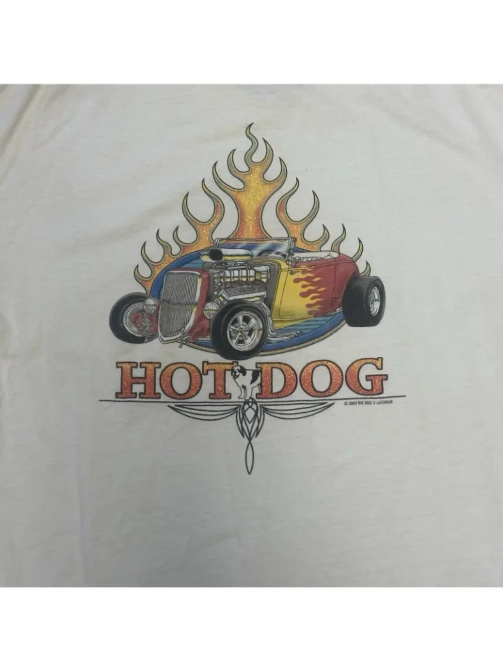 Vintage Big Dogs Hot Dog Car‎ T Shirt Sz XL